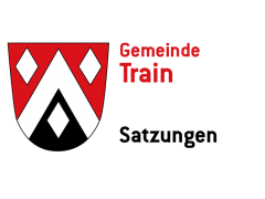 Gemeinde Train - Satzungen