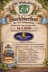 Einladung TSV Starkbierfest